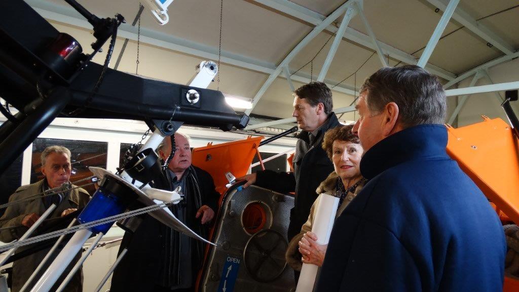 The visitors being shown round the Lifeboat